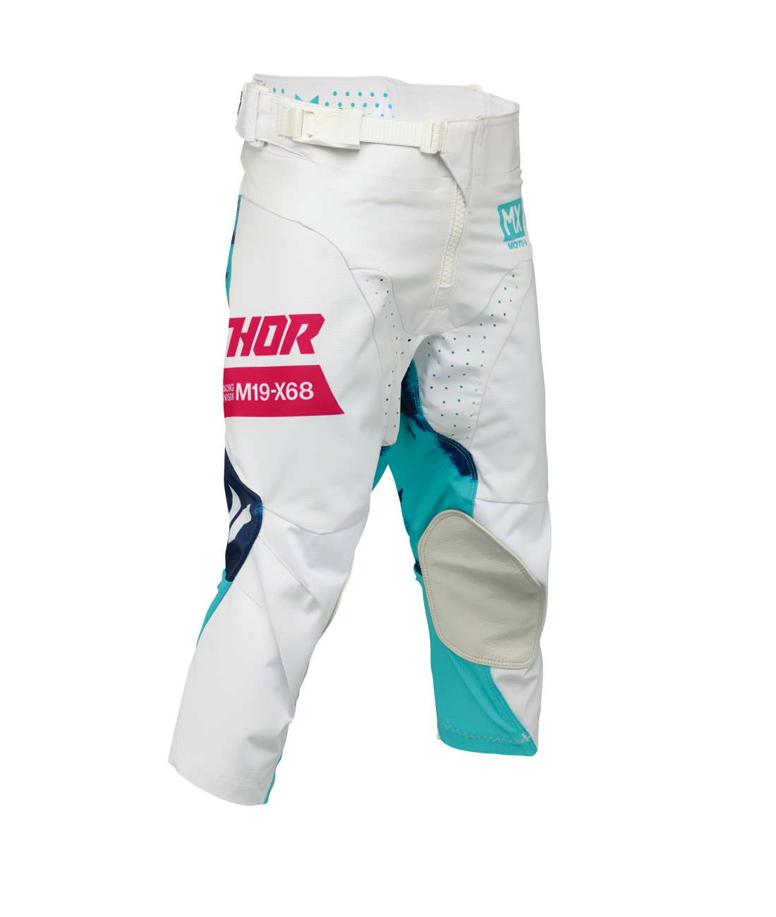 Thor 2026 Launchmode Bleach White/Aqua Youth Pants