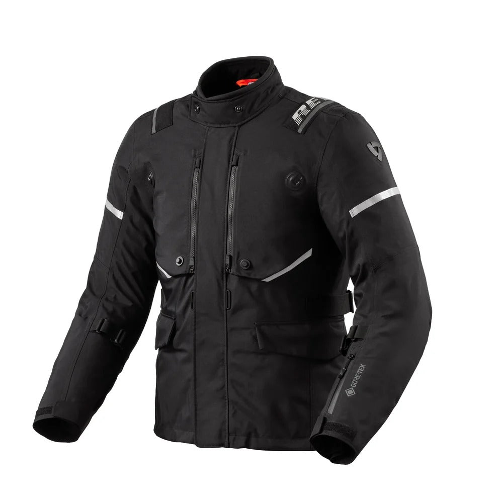 REV'IT! Vertical GTX Black/Silver Textile Jacket