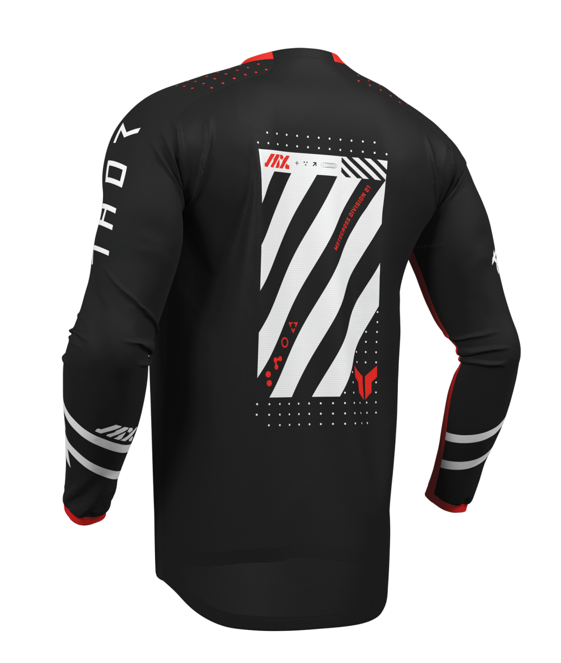 Thor 2026 Launchmode Futura Black/Red Youth Jersey