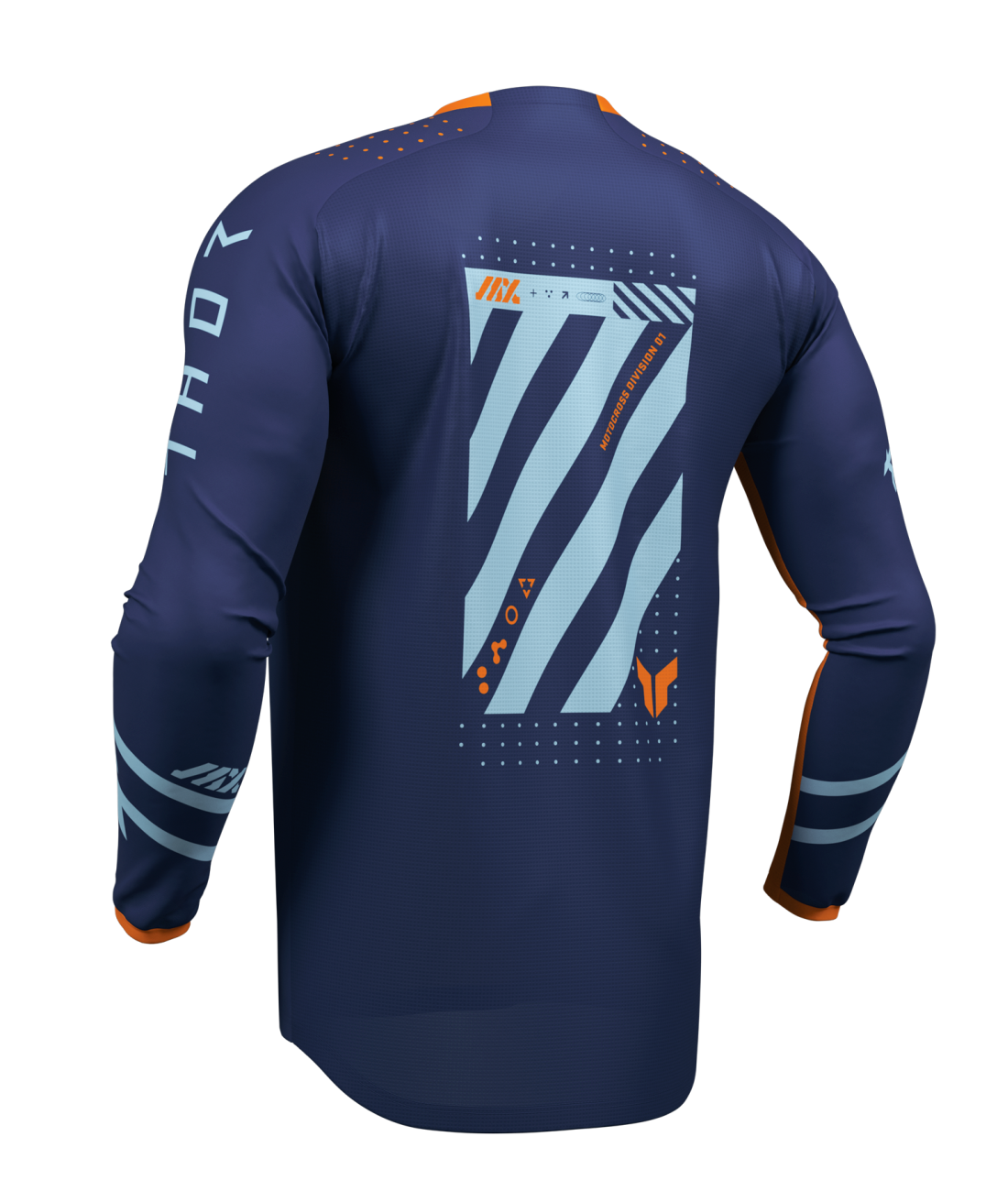 Thor 2026 Launchmode Futura Navy/Orange Youth Jersey