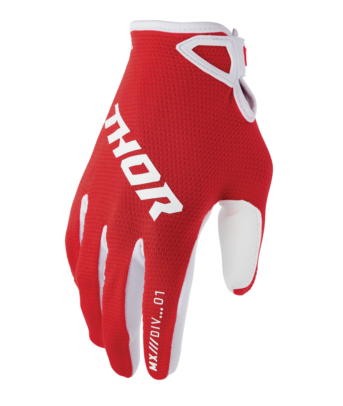 Thor 2026 Ridemode Static Red Youth Gloves