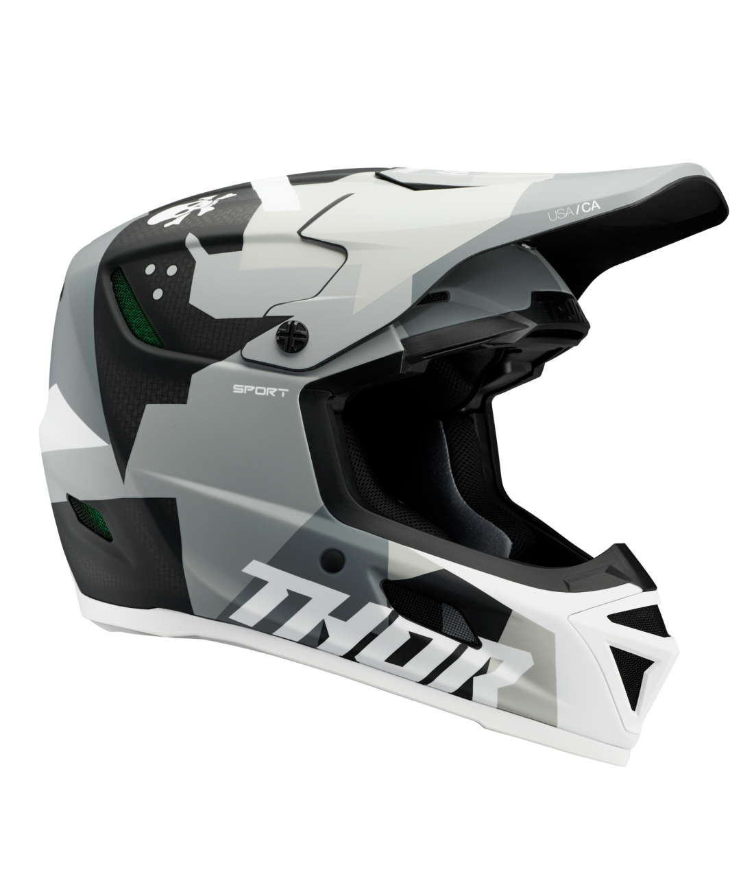 Thor 2026 Reflex Sport Carbon Brave Matte Grey/White Helmet