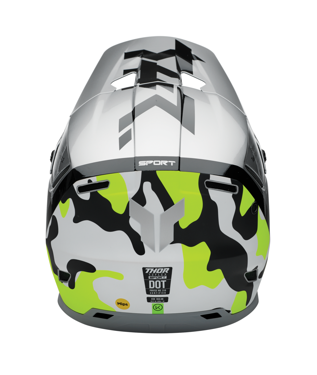 Thor 2026 Reflex Sport Riot Matte Grey/Acid Helmet