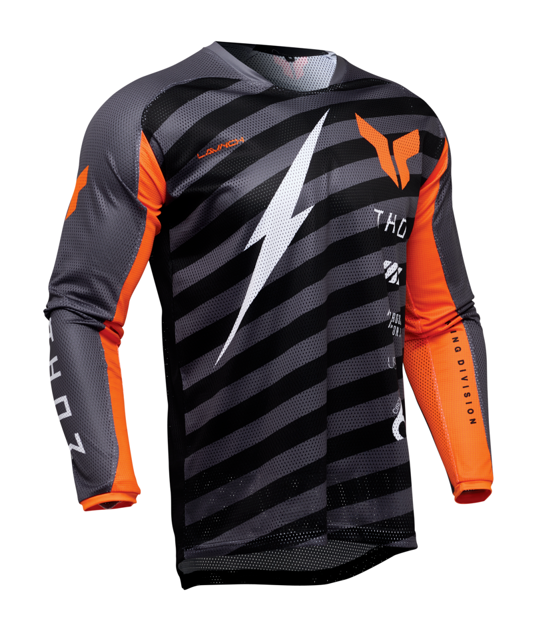 Thor 2025 Launchmode Air Raid Charcoal/Black Jersey