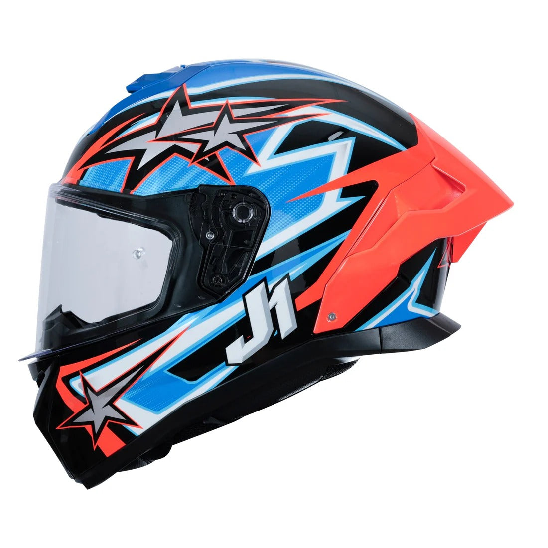 Just1 J-STR Astro Gloss Red/Blue/Black Helmet