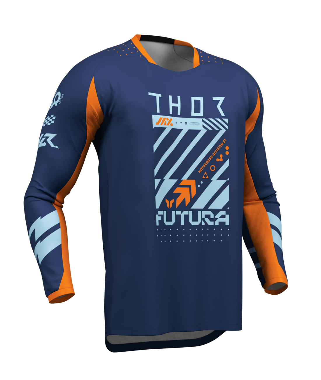 Thor 2026 Launchmode Futura Navy/Orange Jersey