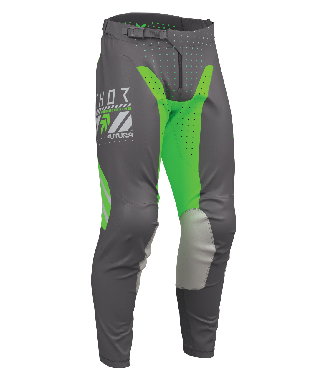 Thor 2026 Launchmode Futura Charcoal/Green Pants