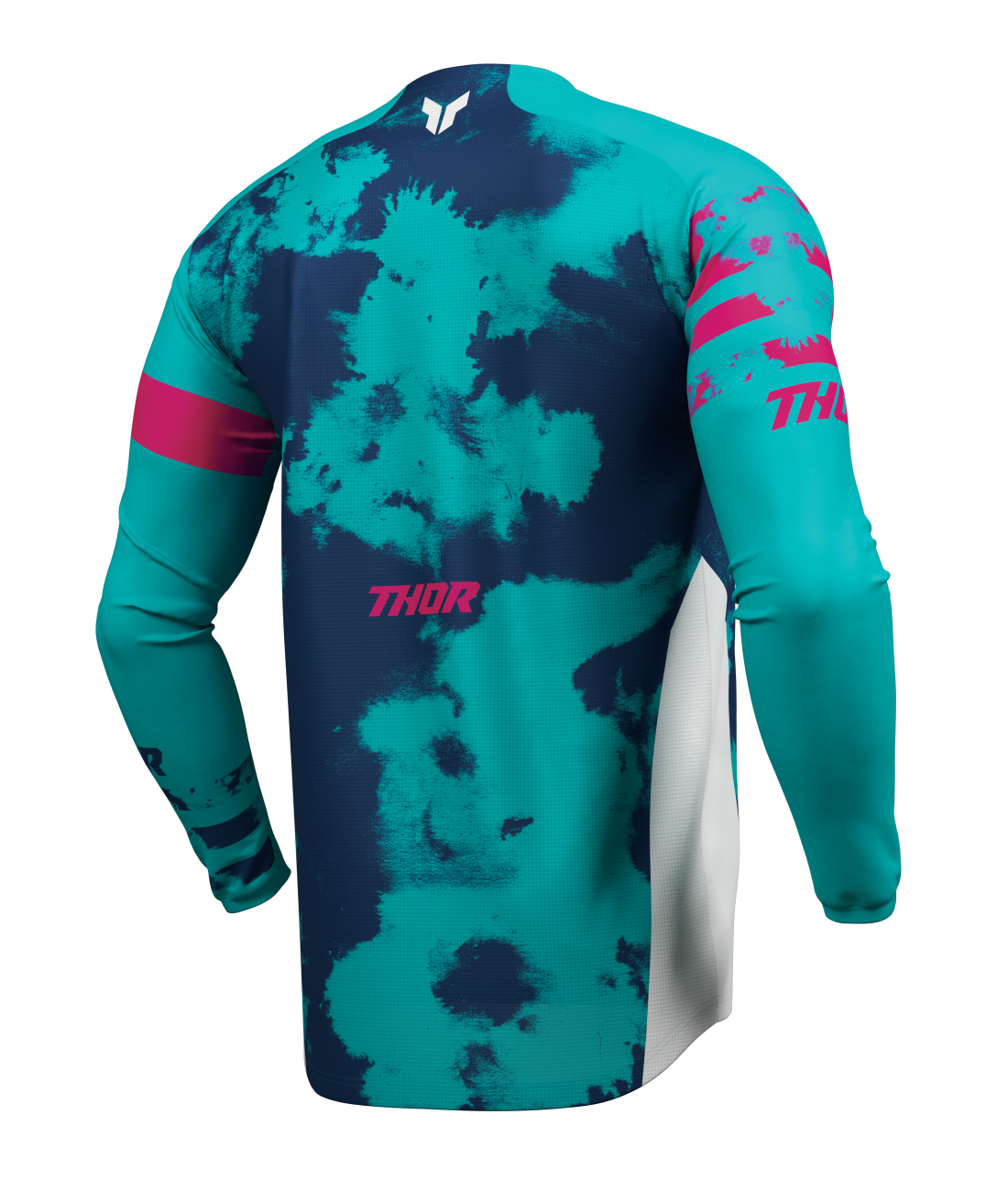 Thor 2026 Launchmode Bleach White/Aqua Youth Jersey