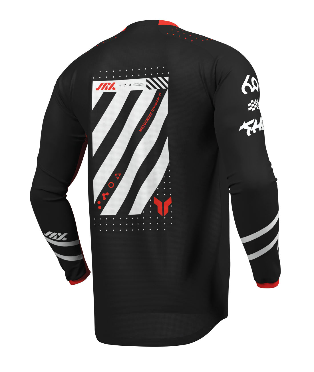 Thor 2026 Launchmode Futura Black/Red Youth Jersey