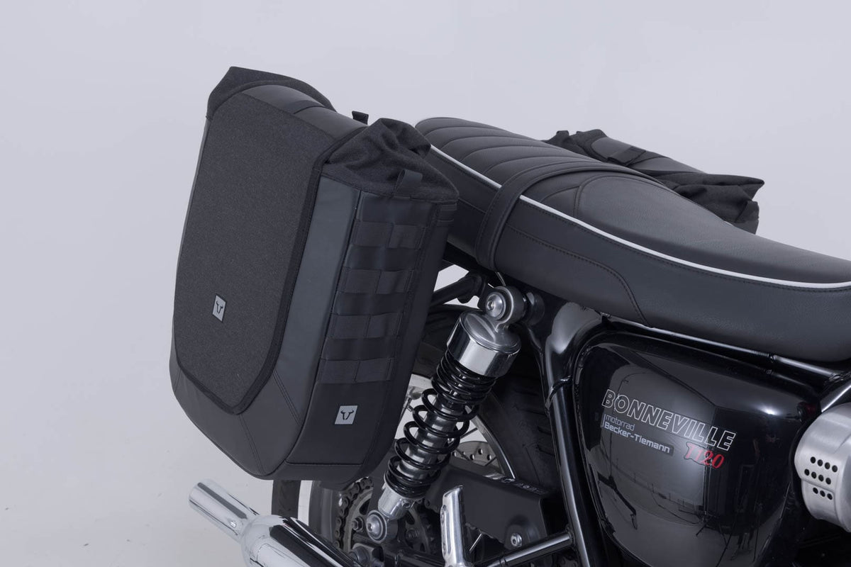 SW-Motech SW-BCHTA1174322000 Legend Gear V-LOC 16/16L Side Bag System for Triumph Bonneville T100 16-Up/Bonneville T120 15-Up