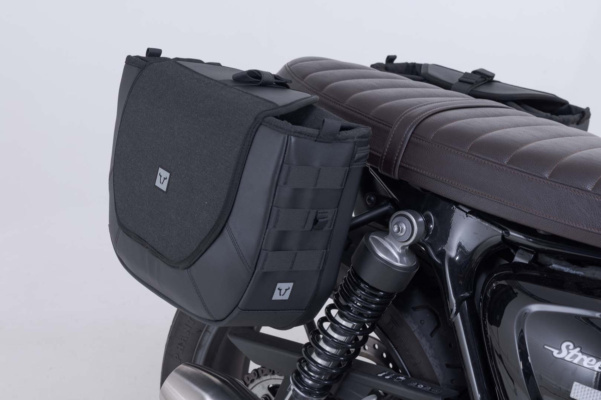 SW-Motech SW-BCHTA1166722000 Legend Gear V-LOC 11/11L Side Bag System for Triumph Street Twin/Scrambler/Cup 900