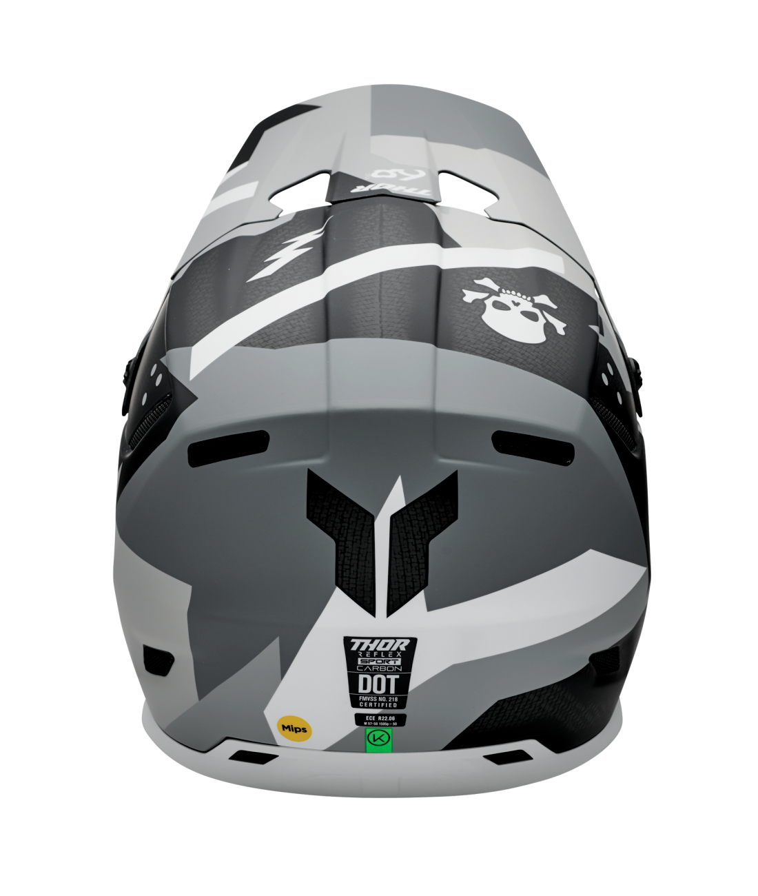 Thor 2026 Reflex Sport Carbon Brave Matte Grey/White Helmet