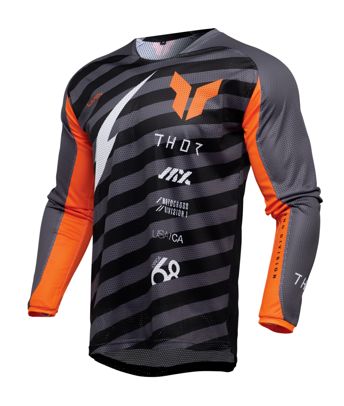 Thor 2025 Launchmode Air Raid Charcoal/Black Jersey