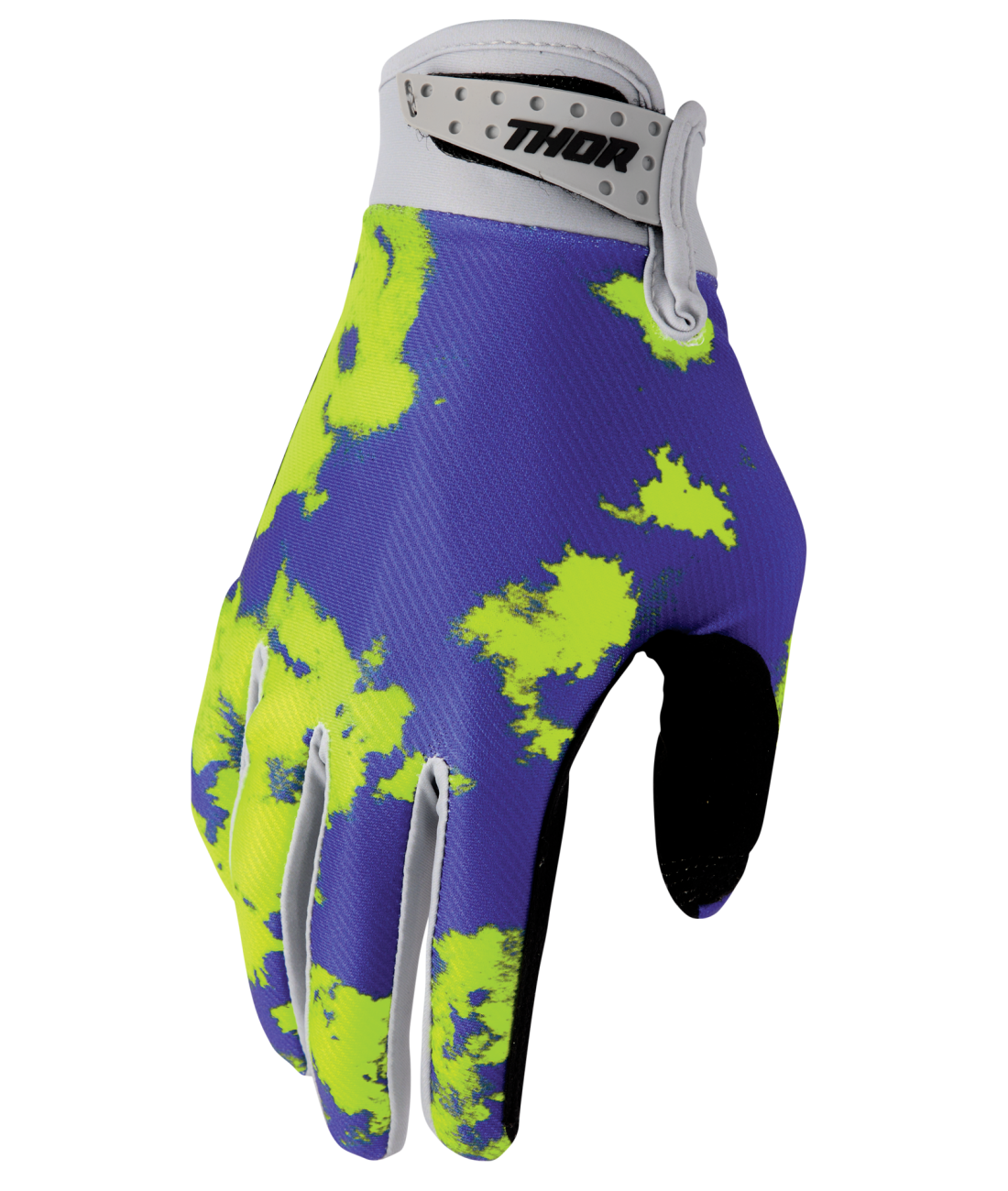 Thor 2026 Launchmode Bleach Grey/Acid Youth Gloves