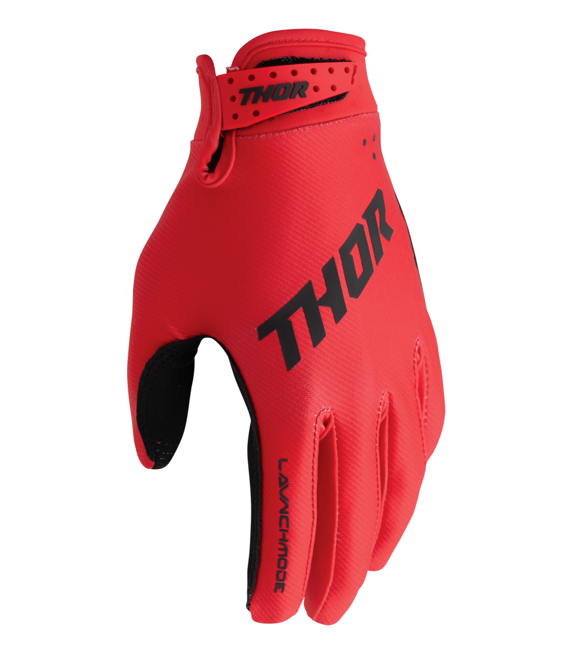 Thor 2026 Launchmode Split Red Youth Gloves