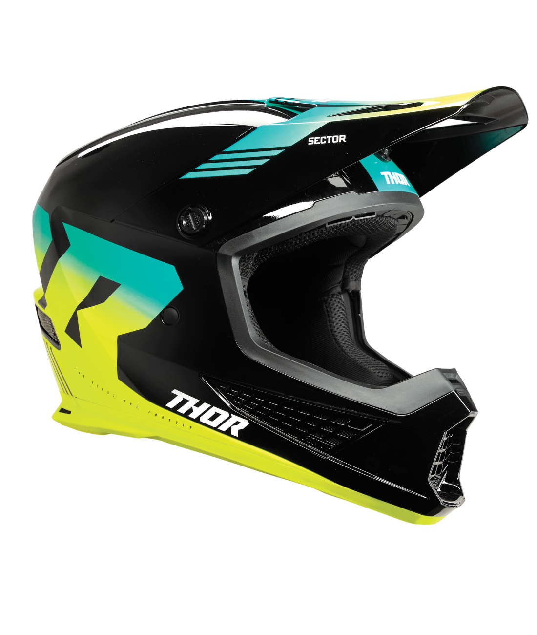 Thor 2025 Sector 2 Carve Gloss Black/Acid Helmet