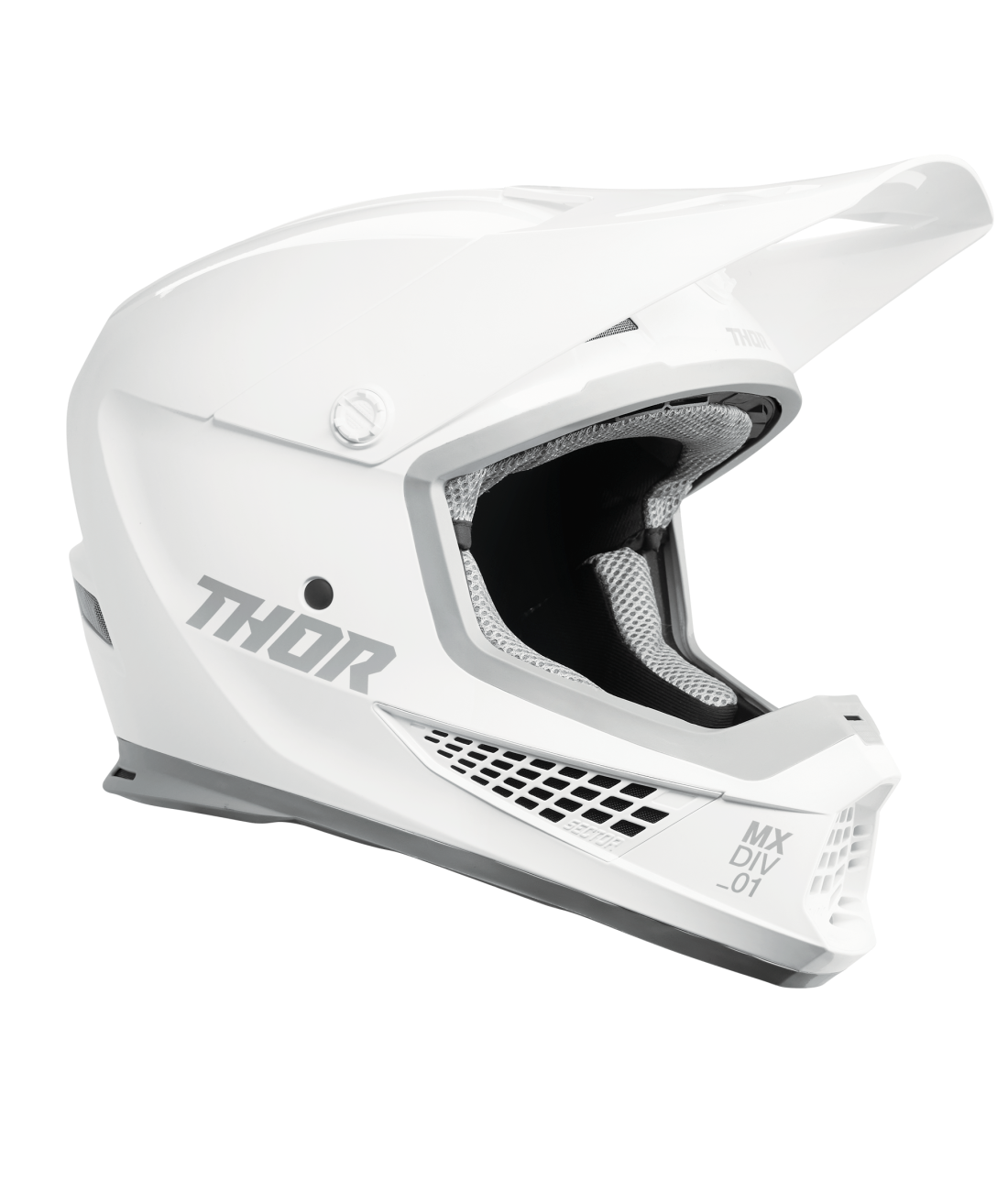 Thor 2025 Sector 2 Solid Gloss Whiteout Helmet