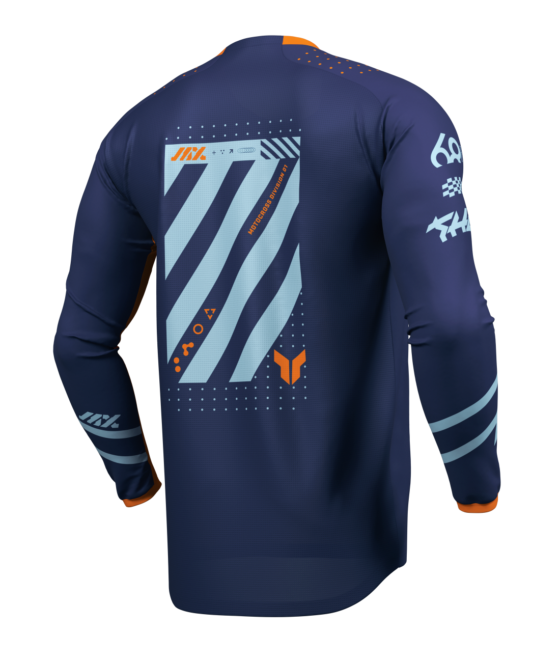 Thor 2026 Launchmode Futura Navy/Orange Jersey