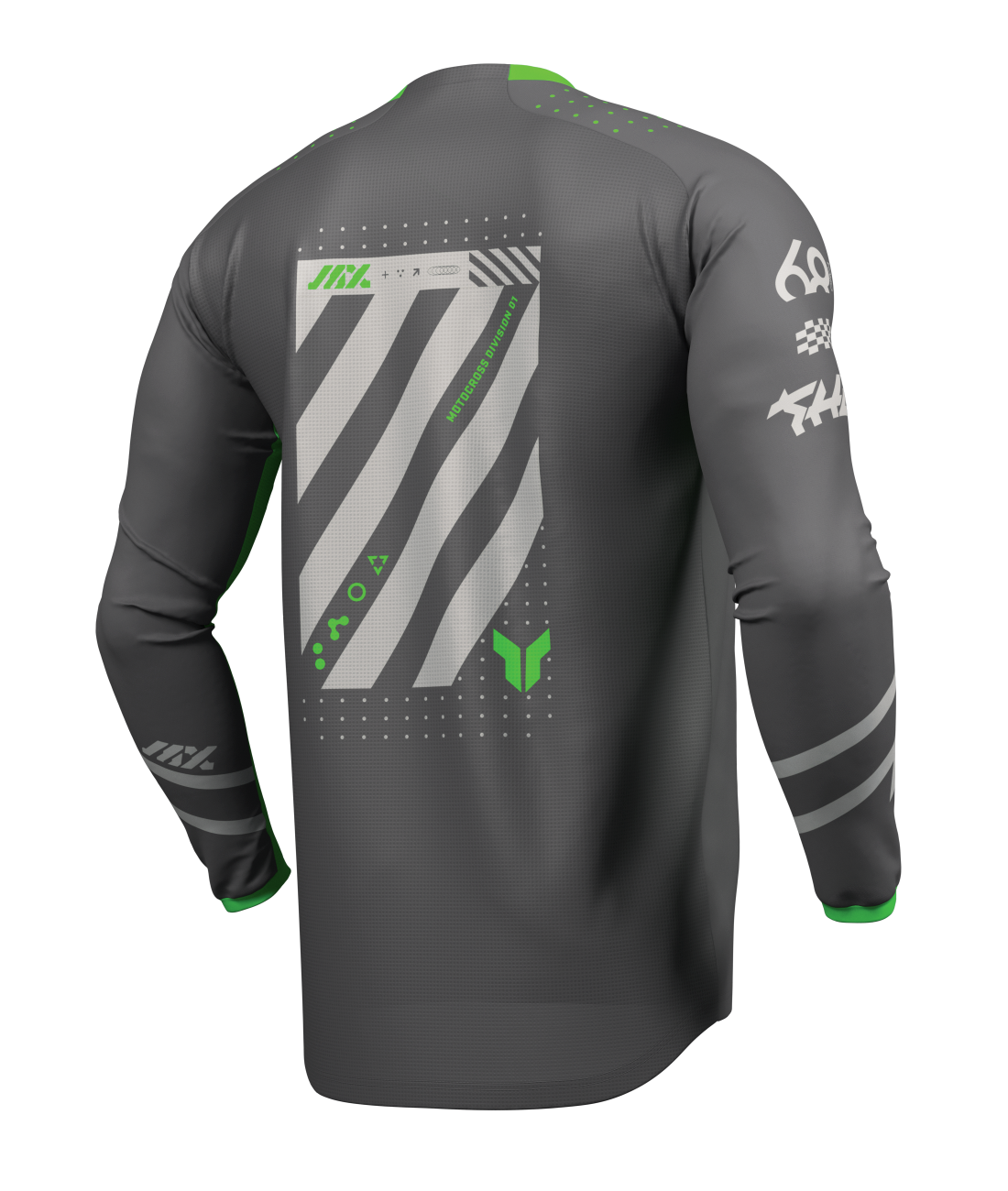 Thor 2026 Launchmode Futura Charcoal/Green Jersey