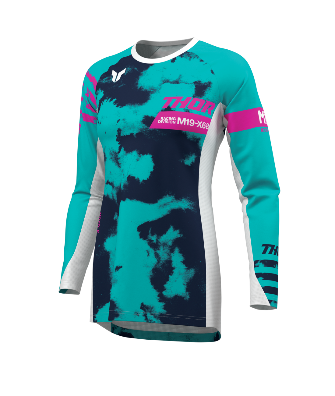 Thor 2026 Launchmode Bleach White/Aqua Womens Jersey