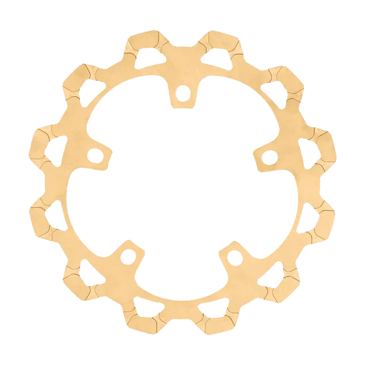 Lyndall Racing Brakes LRB-6-632 24 Touring 12.6" Bow-Tie Cut Front Disc Rotor Gold for Harley-Davidson Touring 24-Up w/OEM Wheel & Spoke Mounted 320mm Rotors