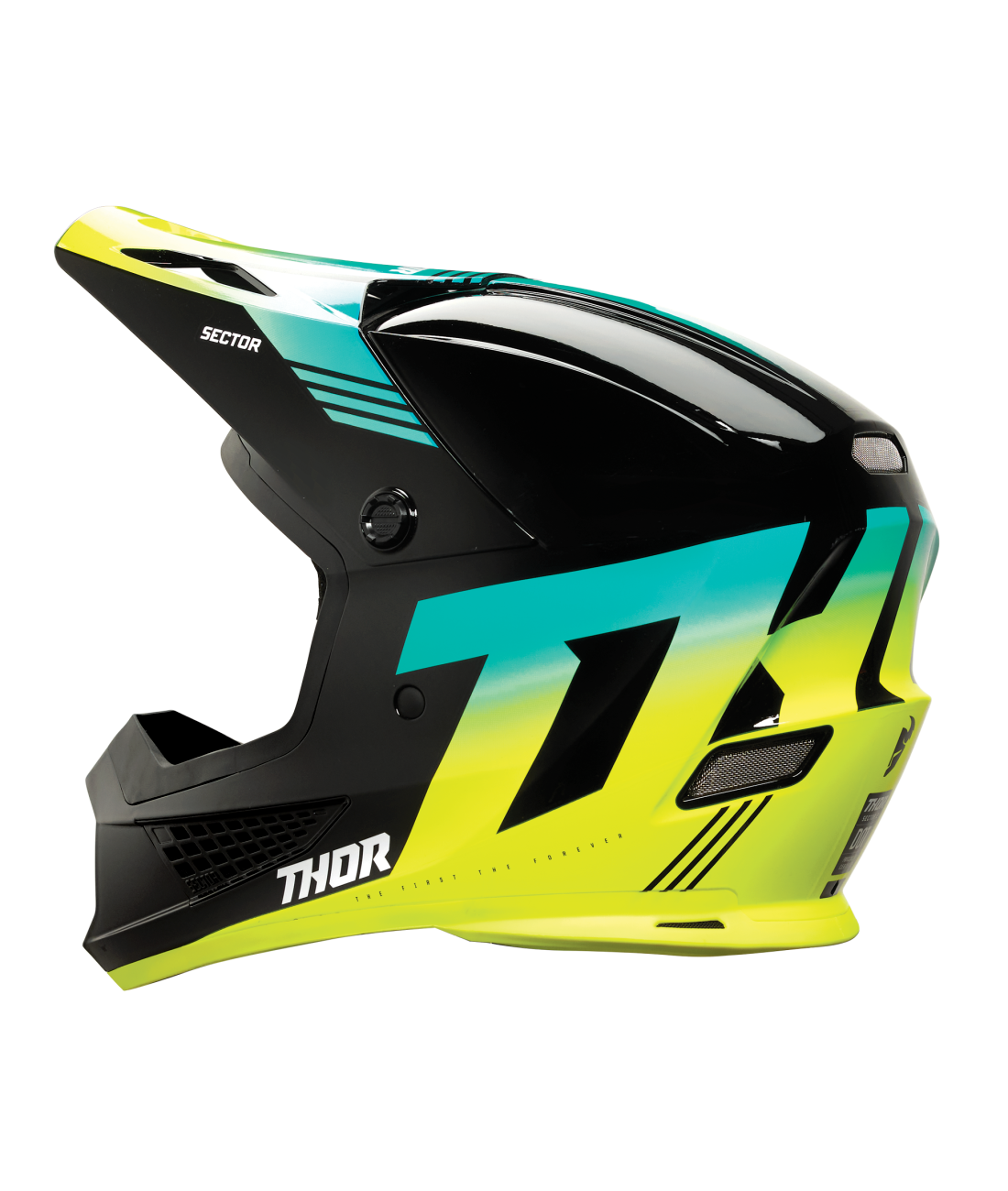 Thor 2025 Sector 2 Carve Gloss Black/Acid Helmet