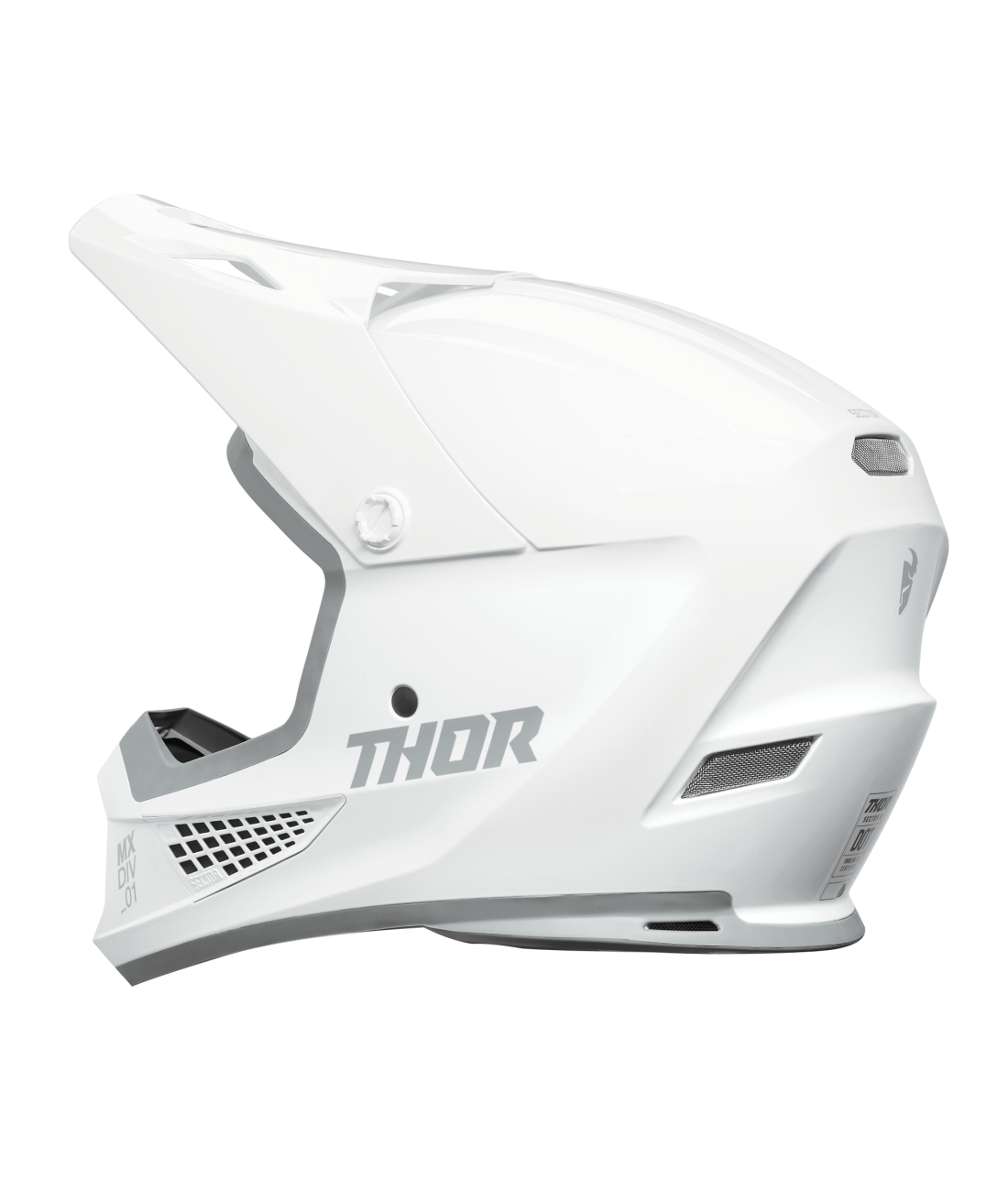 Thor 2025 Sector 2 Solid Gloss Whiteout Helmet