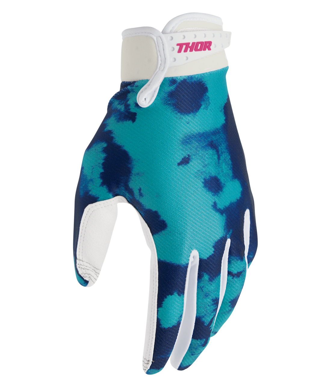 Thor 2026 Launchmode Bleach White/Aqua Gloves