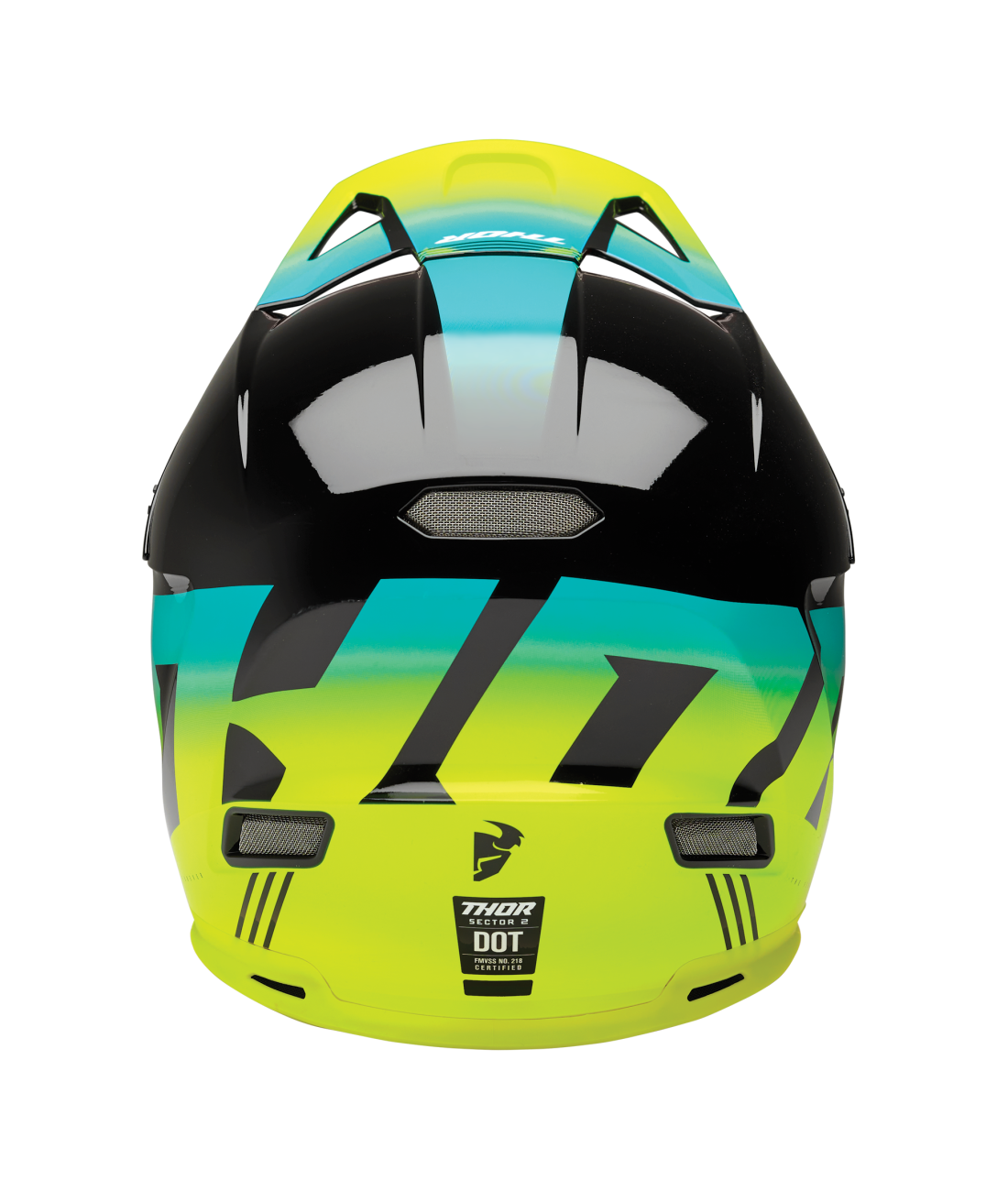 Thor 2025 Sector 2 Carve Gloss Black/Acid Helmet