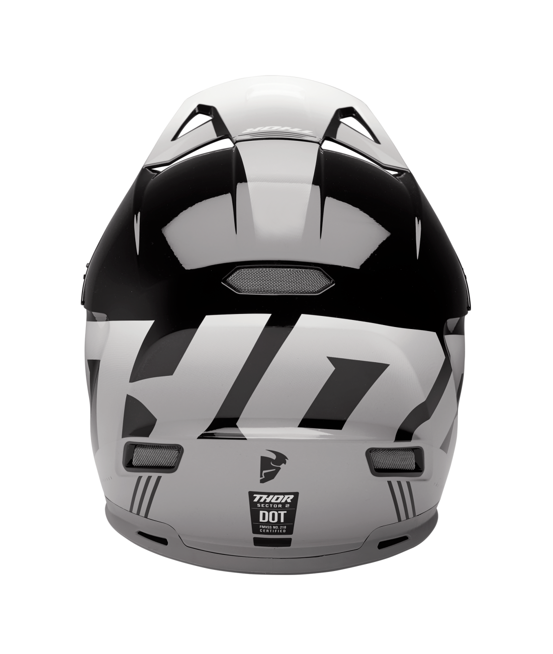 Thor 2025 Sector 2 Carve Gloss Black/White Helmet