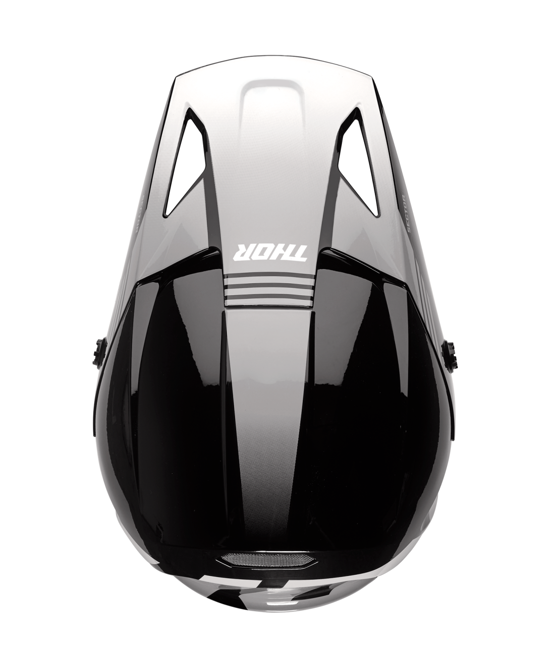 Thor 2025 Sector 2 Carve Gloss Black/White Helmet