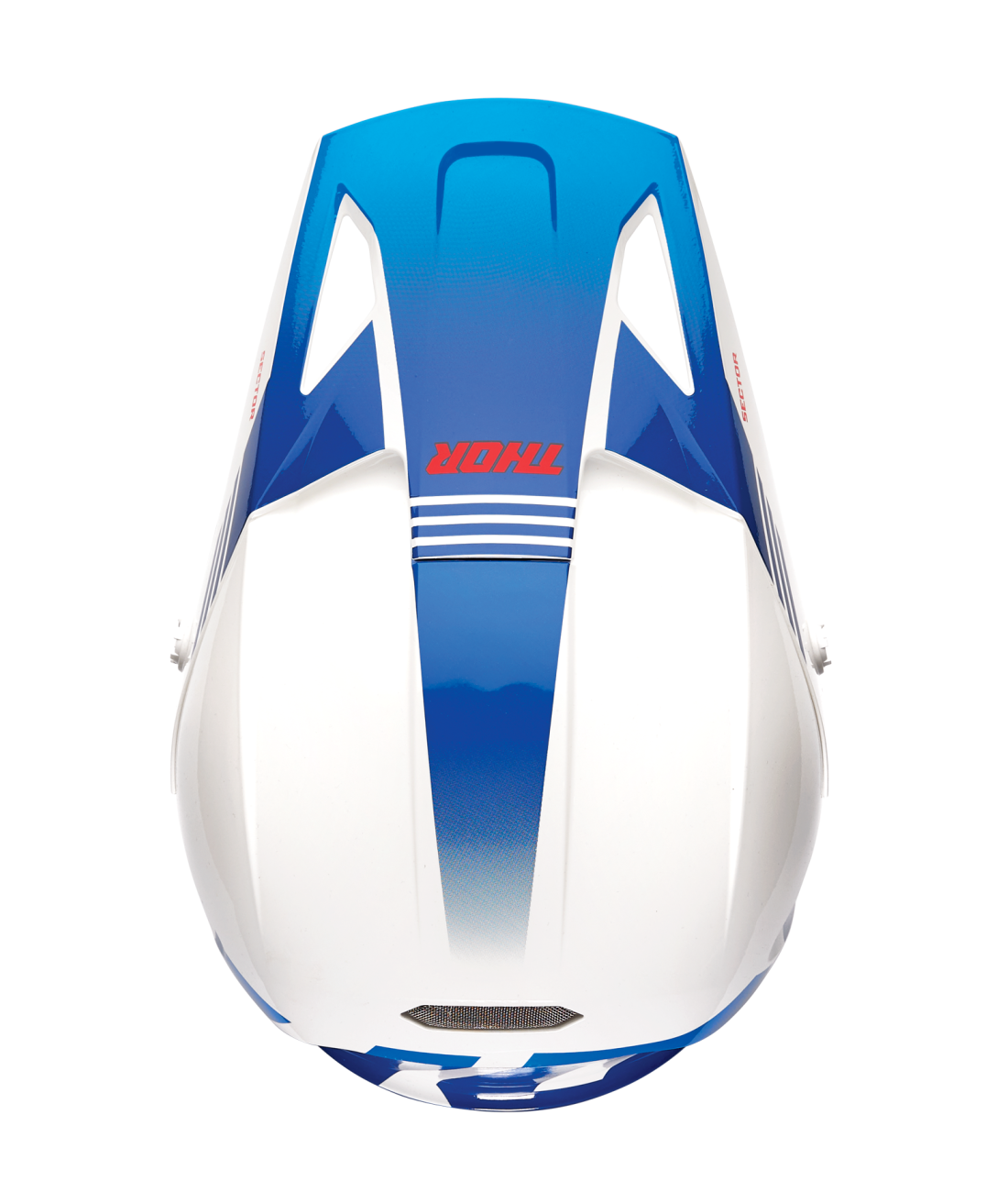 Thor 2025 Sector 2 Carve Gloss White/Blue Helmet