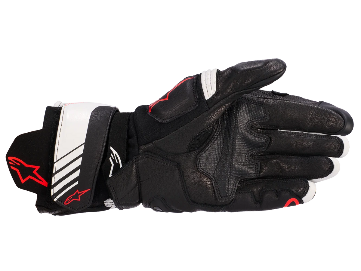 Alpinestars GP Plus R V3 Leather Black/White/Fluro Red Gloves