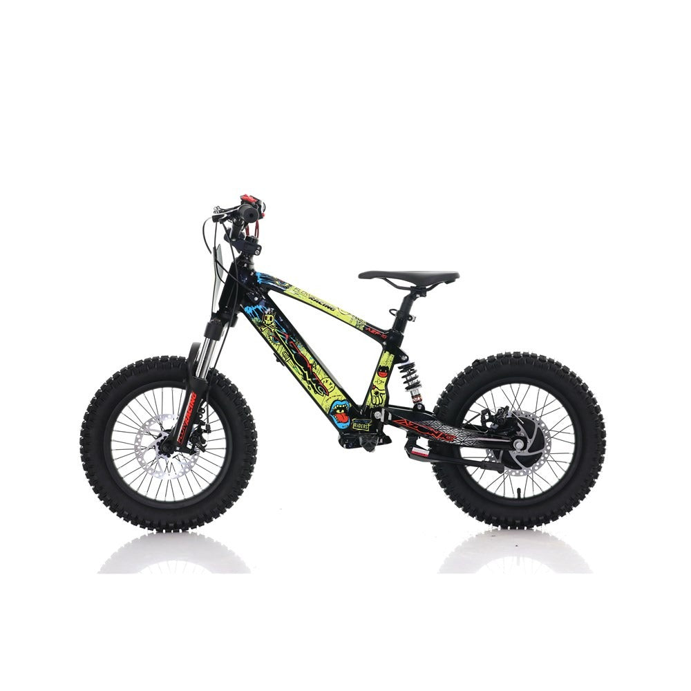 Azonic Flow 16 24V/5Ah/350W Electric Balance Bike Rancid Limited Edition Yellow/Multi