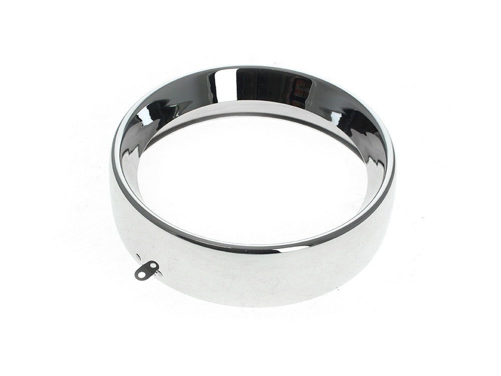 RSS HAR-38-049 Frenched 7" Headlight Trim Ring Chrome for FL Softail 94-17/Freewheeler Trike 15-Up
