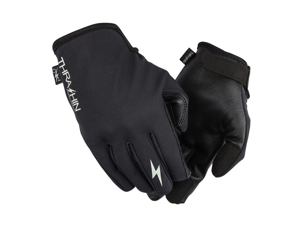 Thrashin Supply Stealth Black Windbreaker Gloves