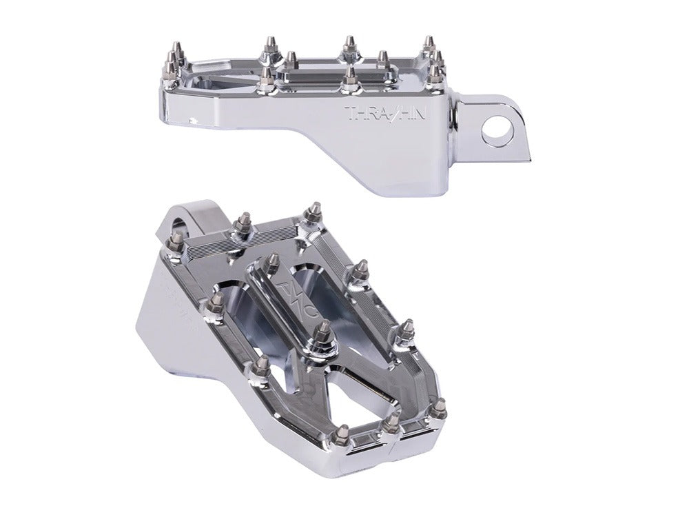 Thrashin Supply TS-TSC-2022-3-D Aggressor Front or Rear Footpegs Chrome