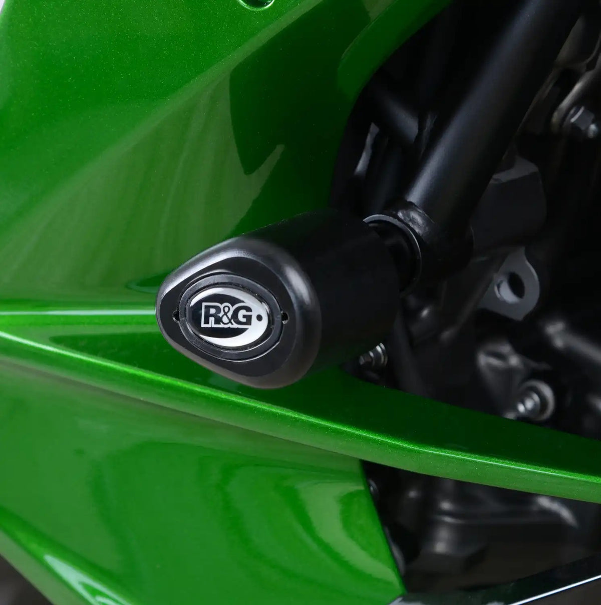 R&G Racing Aero Style Frame Crash Protectors Black for Kawasaki Ninja H2 SX 18-20