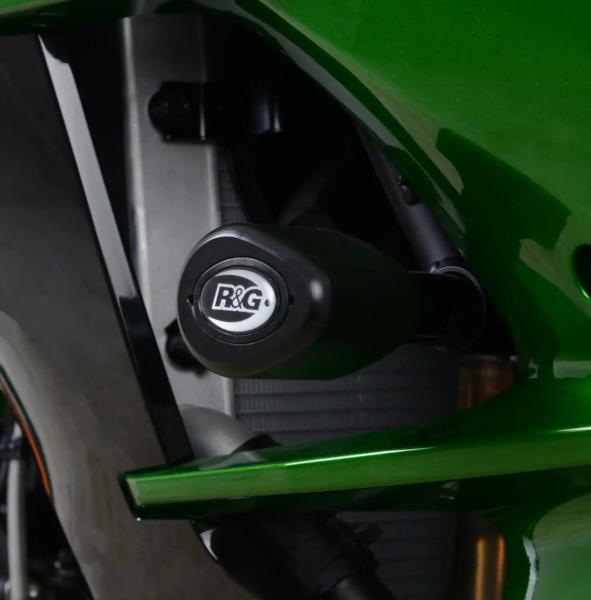 R&G Racing Aero Style Frame Crash Protectors Black for Kawasaki Ninja H2 SX 18-20