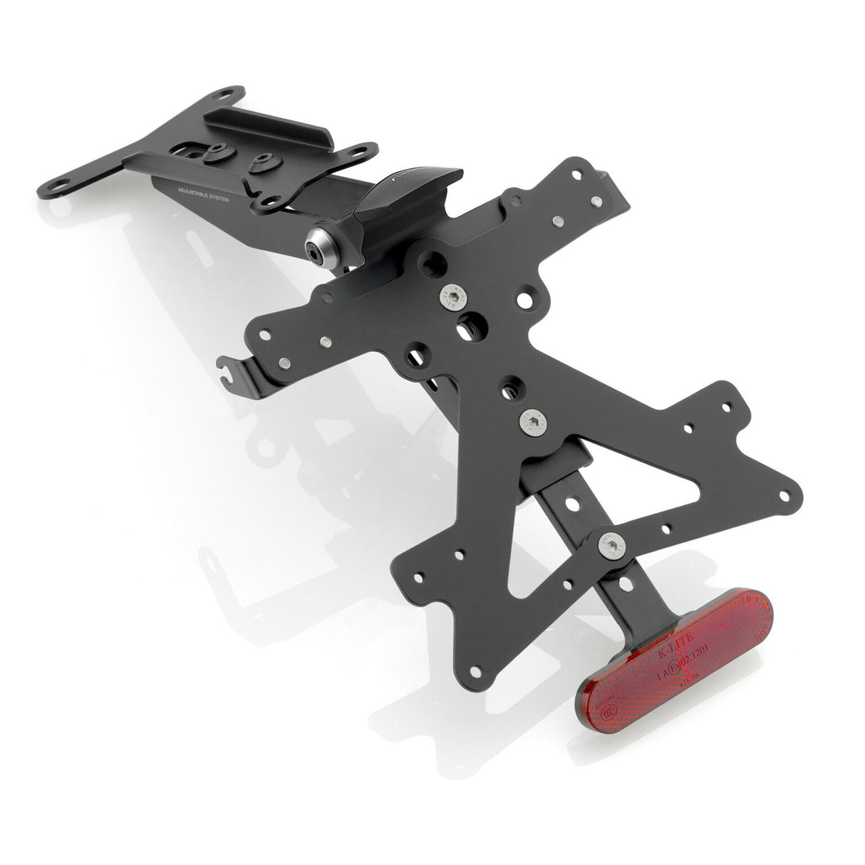 Rizoma Fox License Plate Support Kit Black for Ducati Hypermotard/Hyperstrada/Hypermotard SP