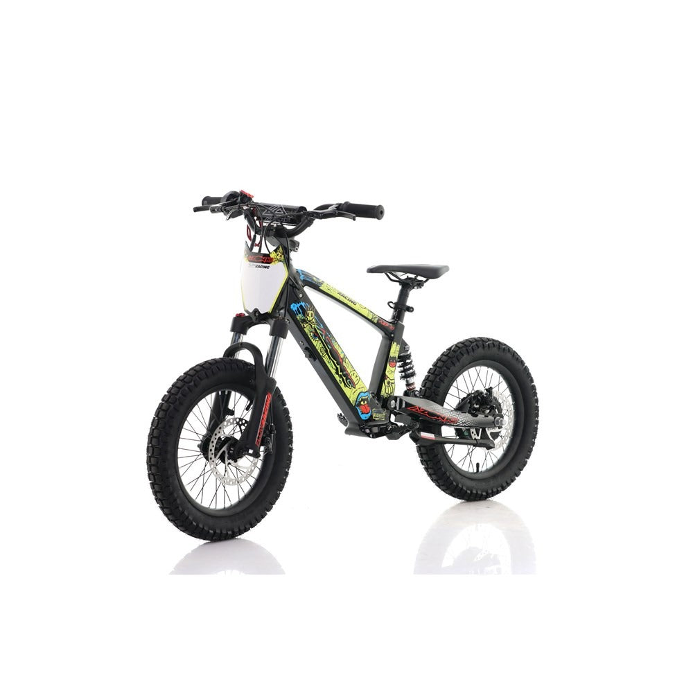 Azonic Flow 16 24V/5Ah/350W Electric Balance Bike Rancid Limited Edition Yellow/Multi