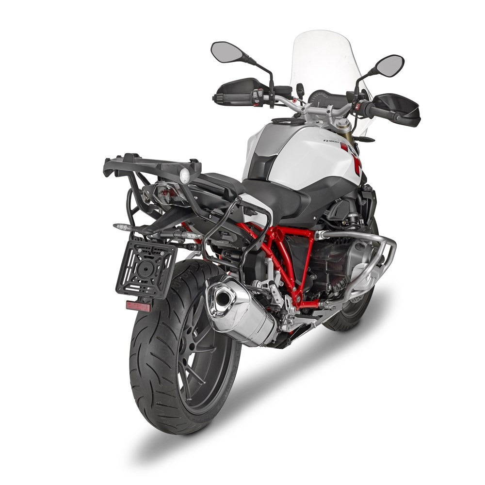 Givi PLXR5117 Rapid Release Side Case Pannier Holder for BMW R1200R/RS 15-18 / R1250R 19-25 / R1250RS 19-22 w/V35/V37 Monokey Side Cases