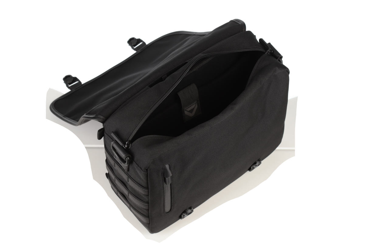 DriRider Legacy 12L Classic Black Saddlebag