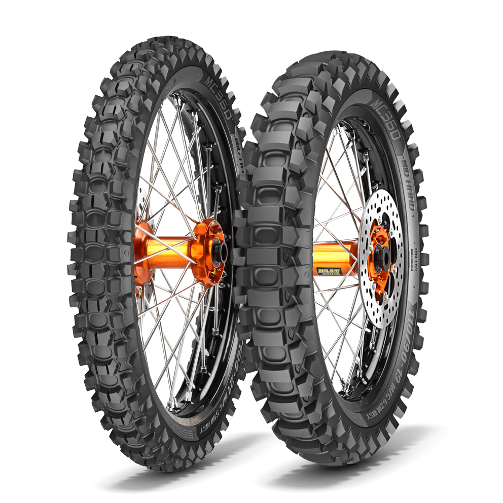 Metzeler MC 360 Mid Hard Front Tyre 80/100-21 M/C 51M MST (R Spec) Tube Type - EasyR