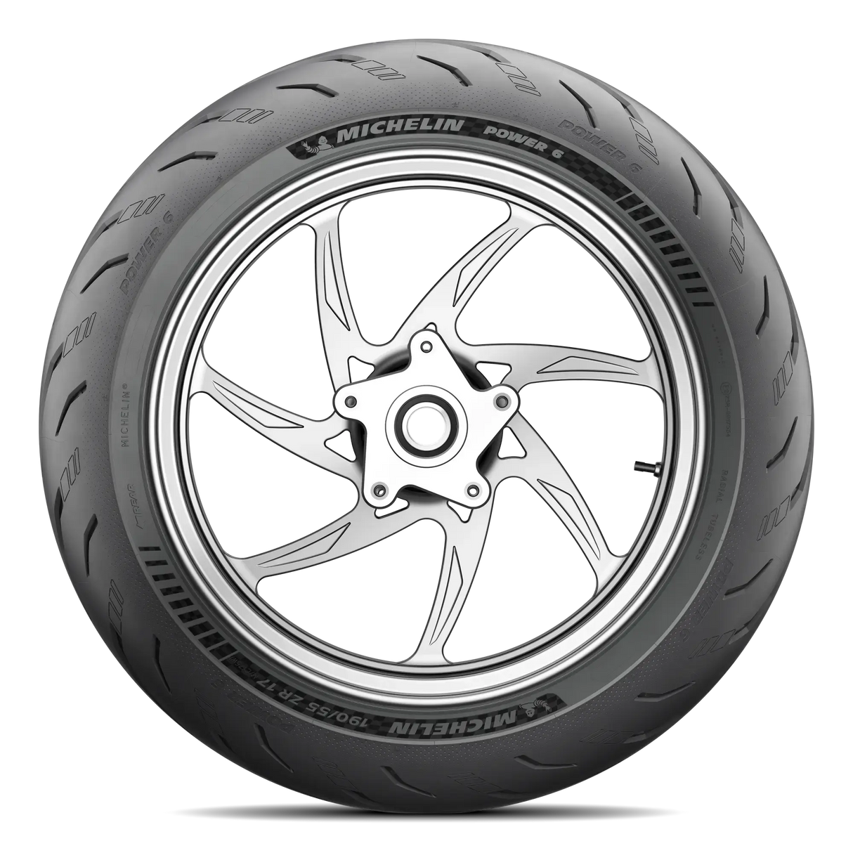 Michelin Power 6 Rear Tyre 180/55 ZR-17 73W Tubeless