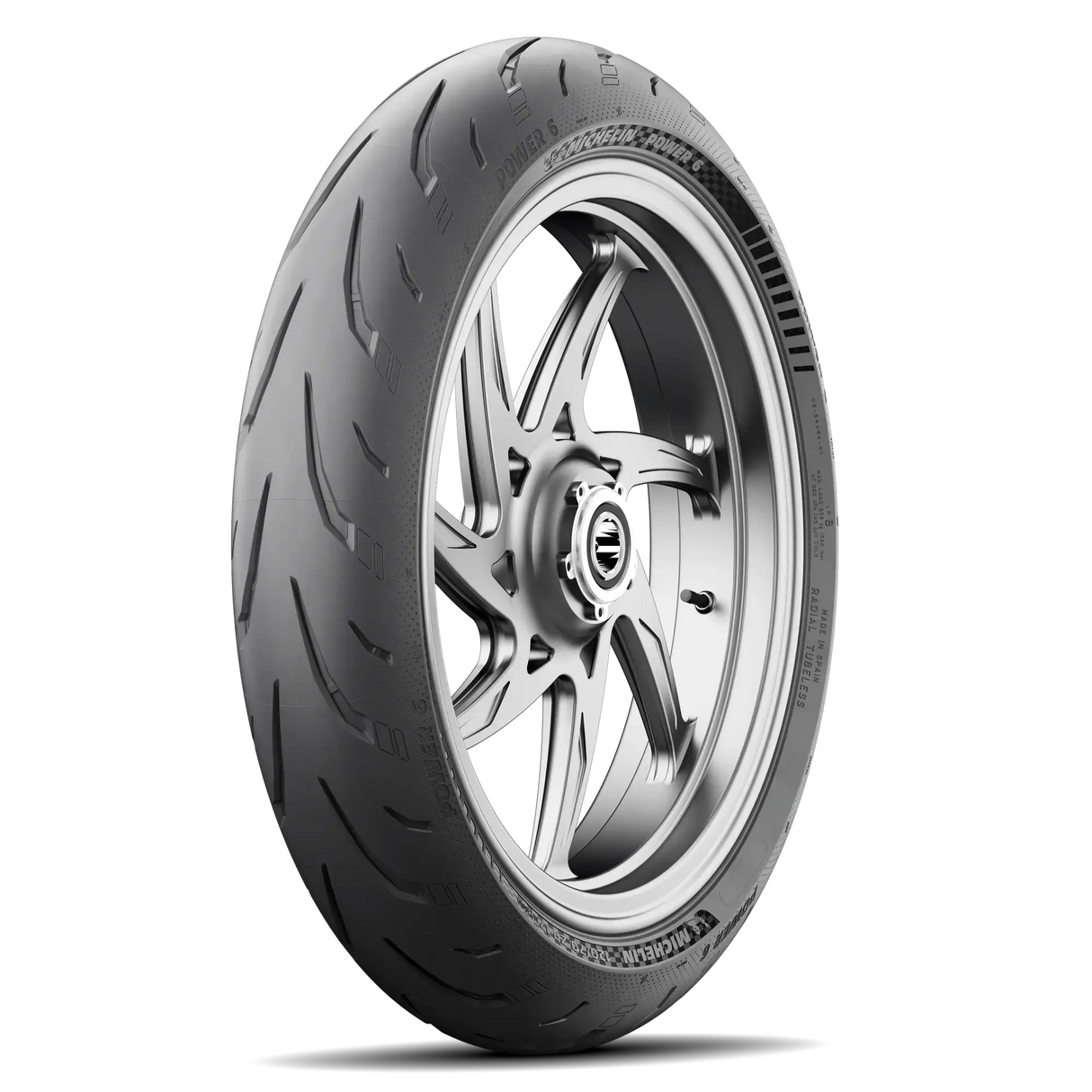 Michelin Power 6 Front Tyre 120/70 ZR-17 58W Tubeless
