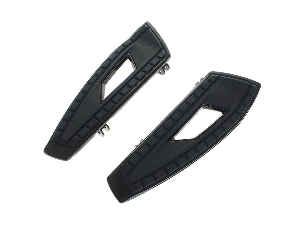 Ciro3D CIR-61720 Front Heavy Chicane Floorboards Black for Touring 82-Up/FL Softail 86-17/Dyna Switchback 12-16