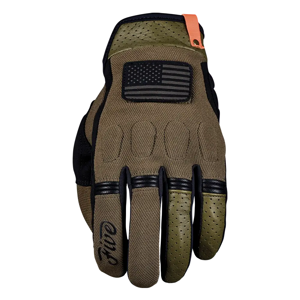 Five Scrambler Khaki/Black Gloves