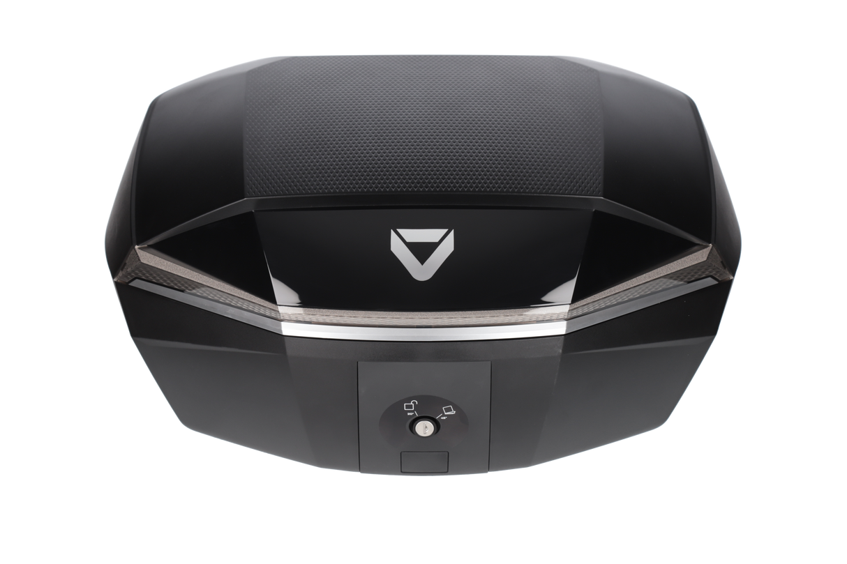 DriRider Shield 48L Luxe Black/Silver Large Top Case