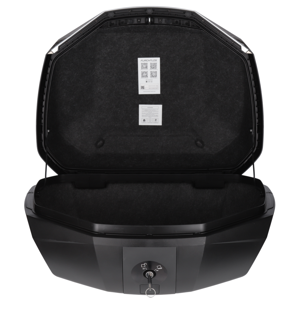 DriRider Shield 48L Luxe Black/Silver Large Top Case